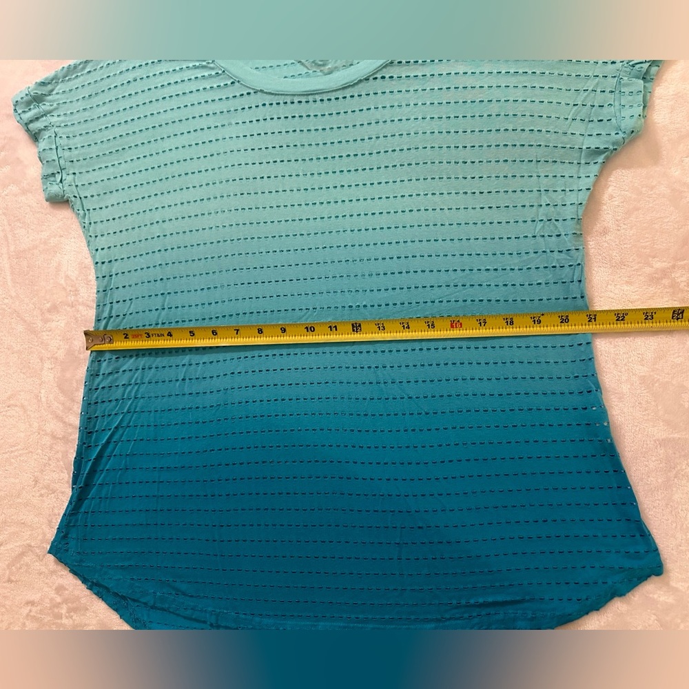 Balance collection XL blue hombre short sleeve mesh top. Super soft. - Picture 7 of 8